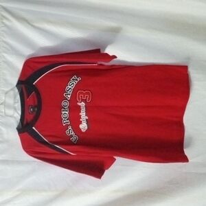 US Polo Assn Men's T-shirt Red White Blue Pre-owned